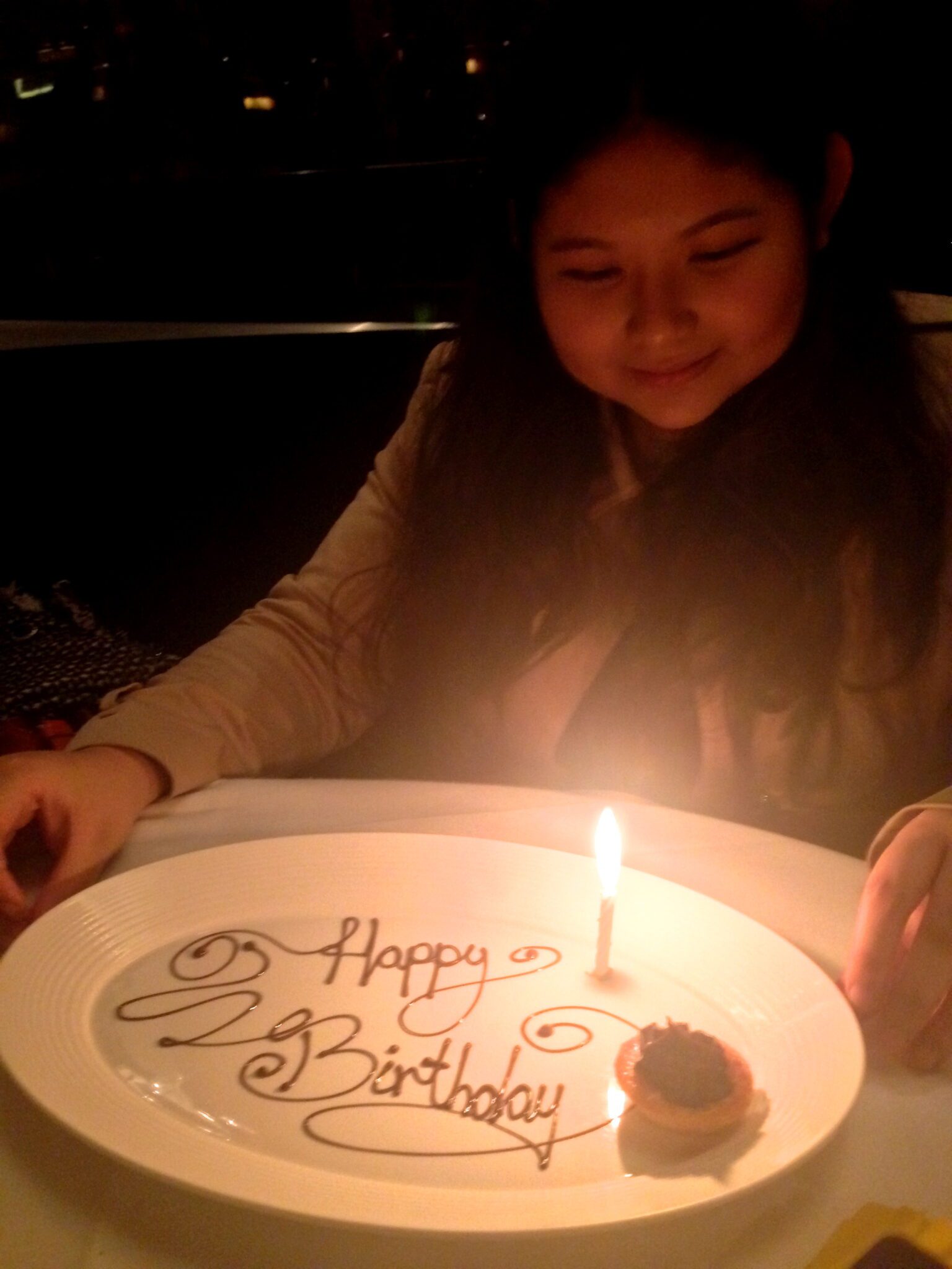 This is my favourite of all the photographs I've taken that night. Kat was very sweet and kind in spending some of the birthday gift her Dad had given her to pay for the meal. Thank you again, Kat. Happy birthday. Love you and miss you a lot.