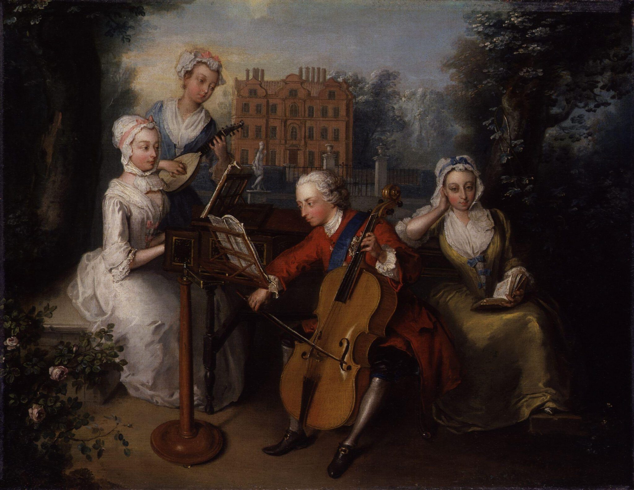Frederick,_Prince_of_Wales,_and_his_sisters_by_Philip_Mercier